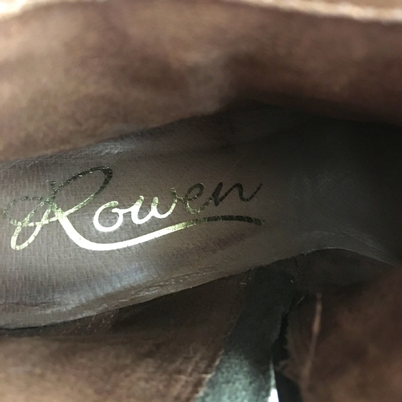 Rowen Green Ankle Boots with Fringe - Picture 4 of 8